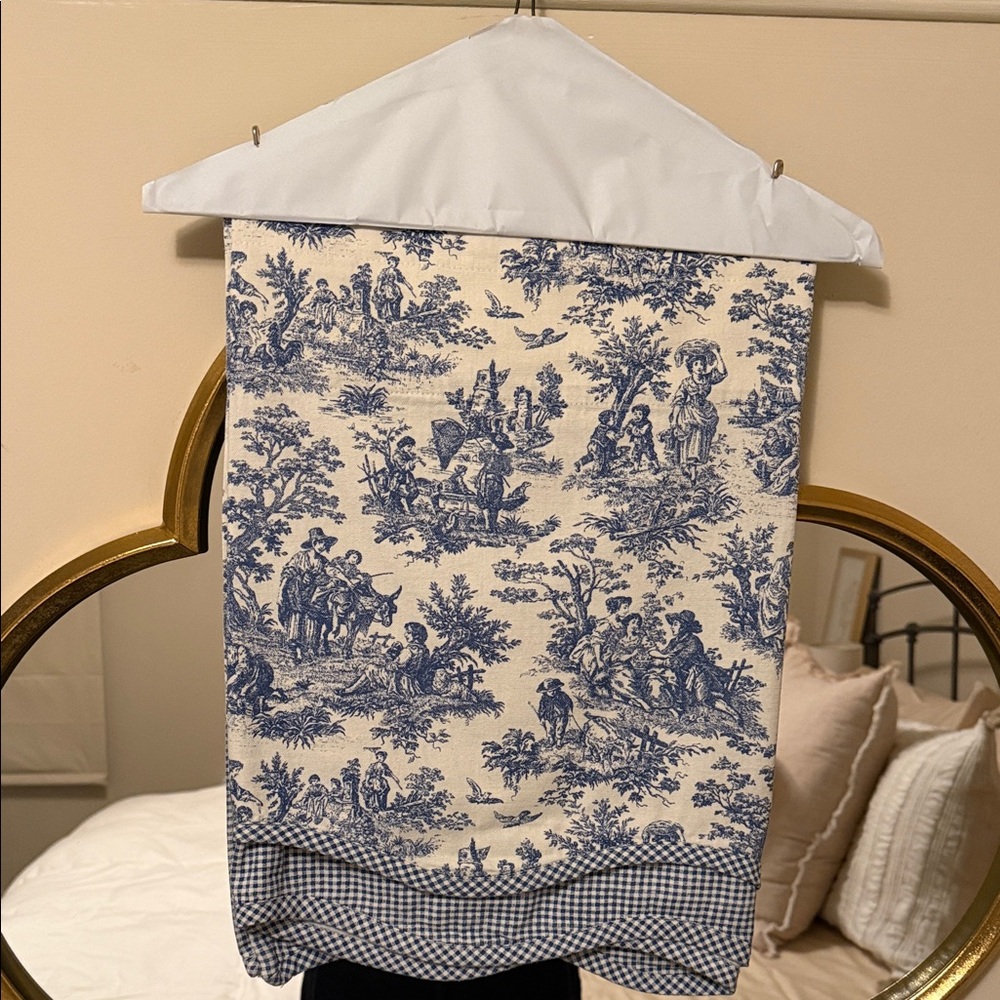 Blue and White Toile Tapestry